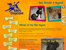 Tablet Screenshot of dogtalesdaycare.com